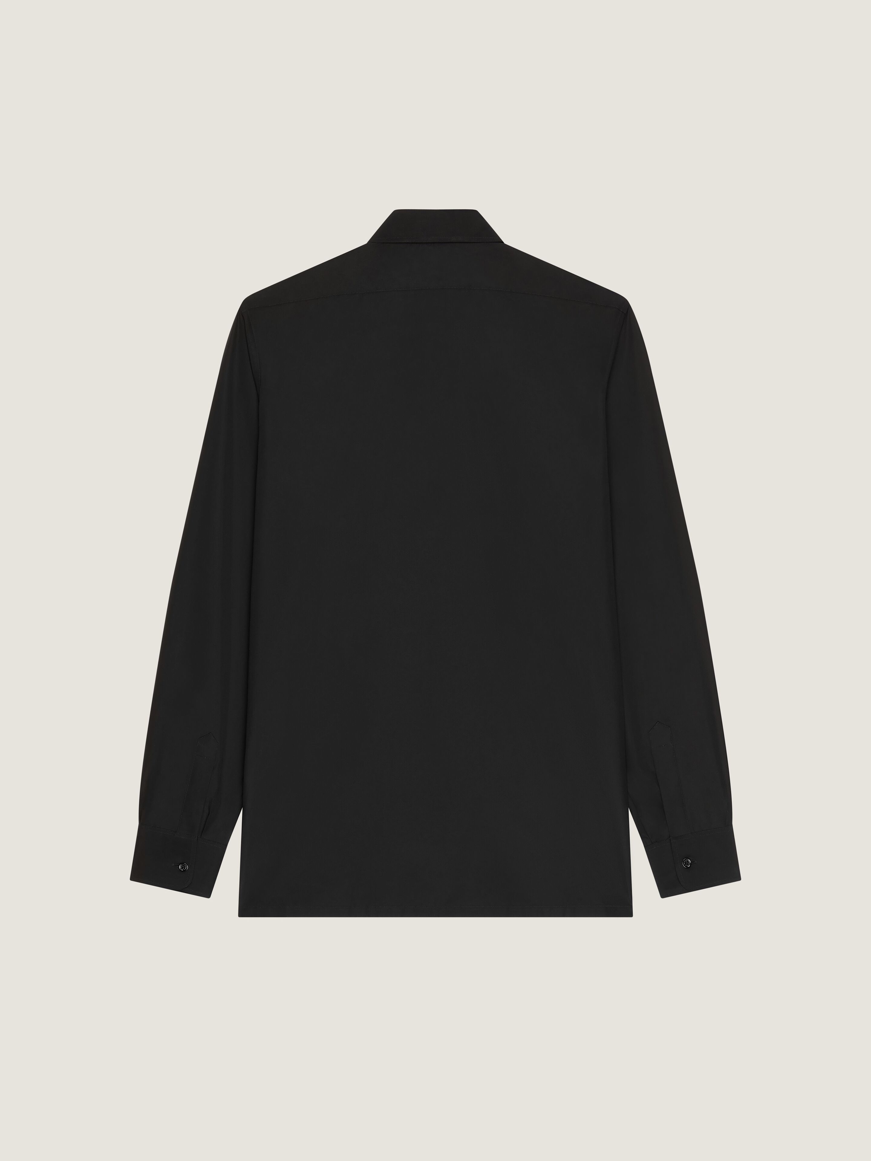 Slim fit shirt in poplin with GIVENCHY Paris jacquard